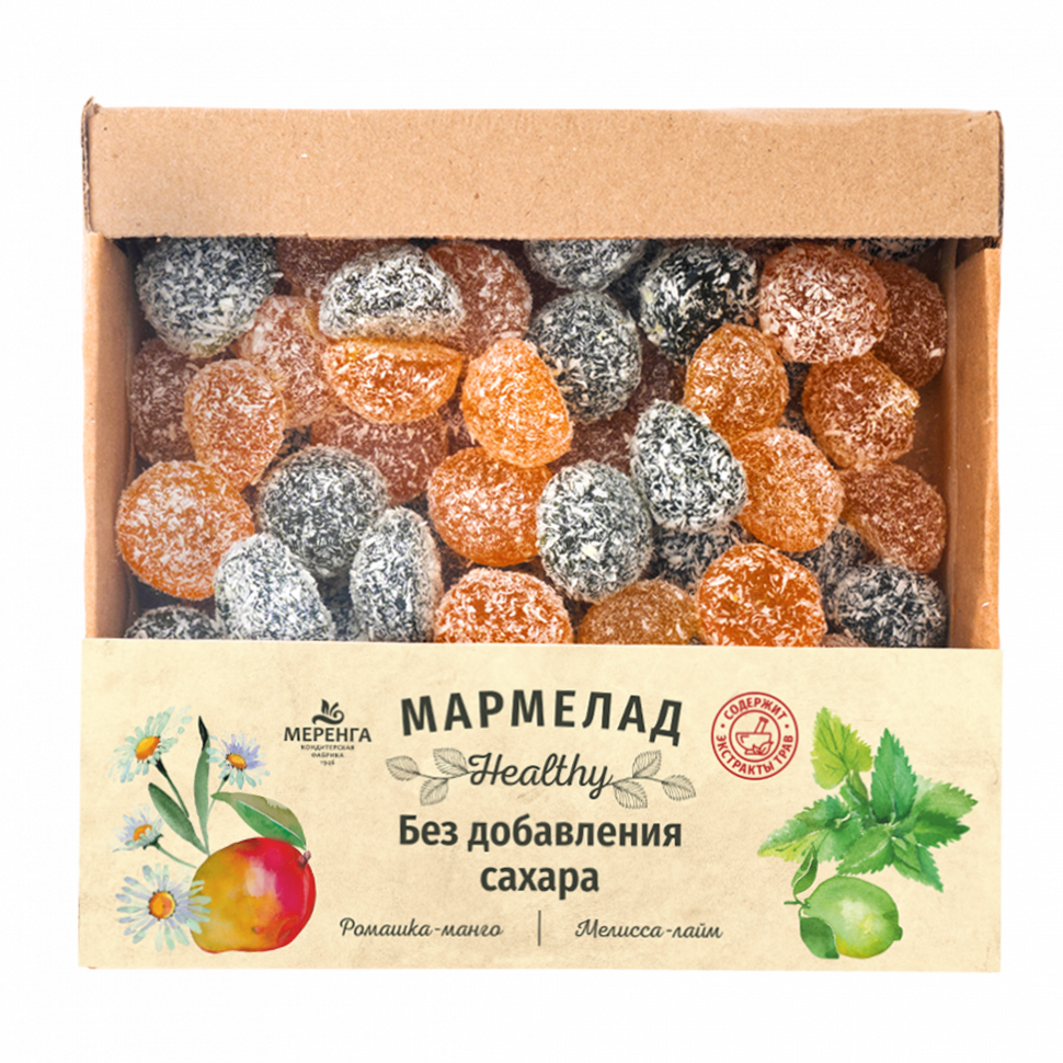  Меренга Мармелад в кокосовой обсыпке Ромашка+Мелисса , 800г     в Пятигорске