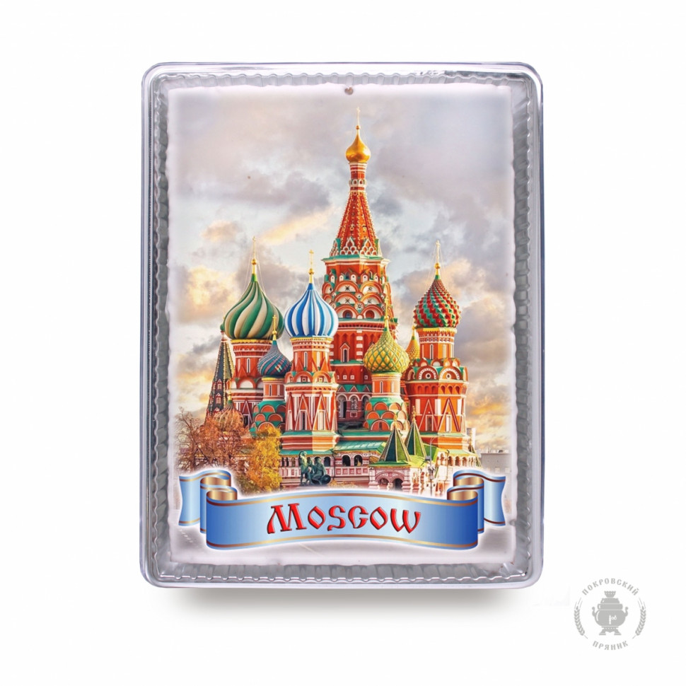  Пряник 600г MOSCOW с фотопечатью (в подарочной пластиковой упаковке)  в Пятигорске