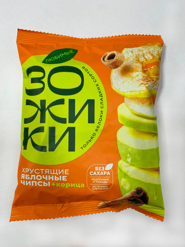 №1 Зожики Яблочные+корица чипсы, 25г  в Пятигорске