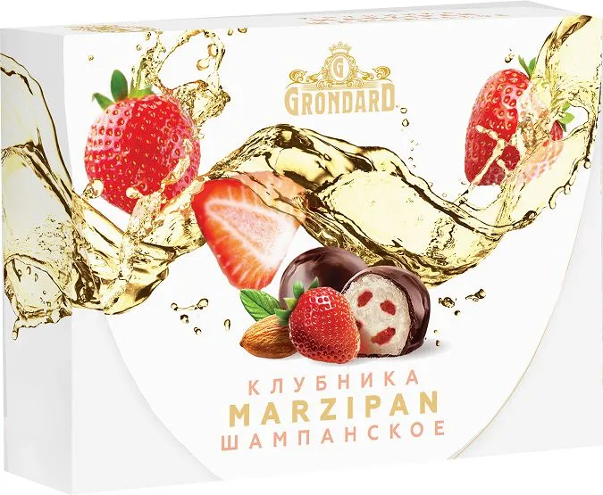  TM Grondard       (10185) Конфеты глазированные Марципановые Клубника и Шампанское, 98г в Пятигорске